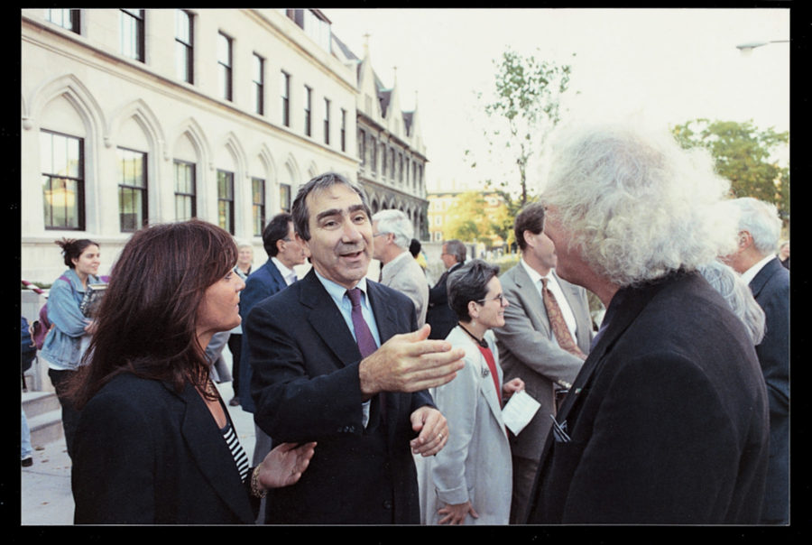 Hugo F. Sonnenschein , president of the University of Chicago, with Marisa and Virginio