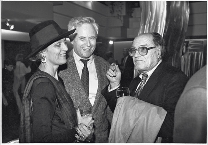 Peter Roesch, architect, with wife, Biba; and Piero Bigongiari, architect