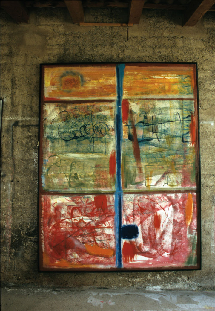 Al Guado, 2004-5, mixed media on canvas, 267 x 206 cm. Collection of the artist.
