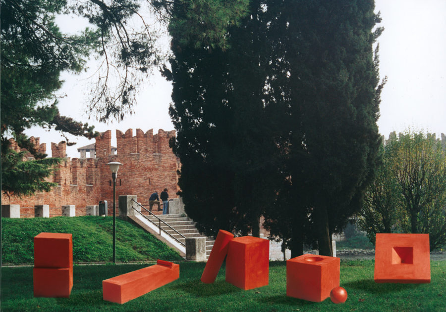 Family of Painted Steel Sculptures— Proposal for Piazza Arsenale, Verona, Italy