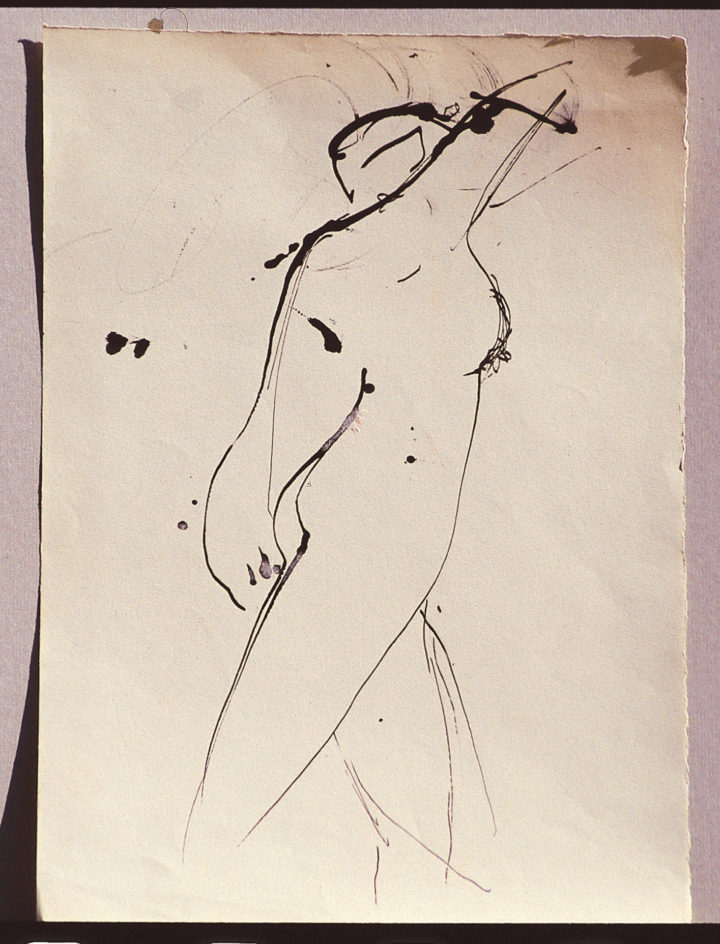 1958. India ink on paper. 35 x 25 cm. Collection of the artist.