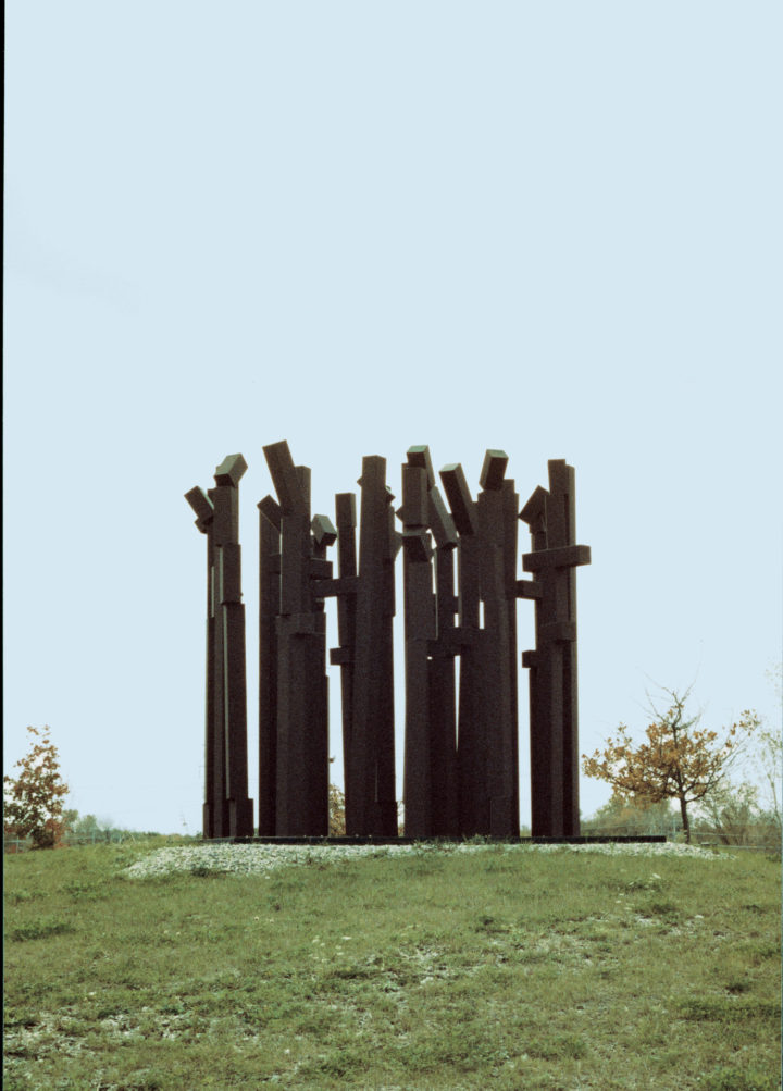 La foresta, or Ombre della sera, 1998, painted steel, 320 x 426.7 x 365.8 cm. Collection of Cary S. Glenner, Midlane Partners LP, Highland Park, IL, USA