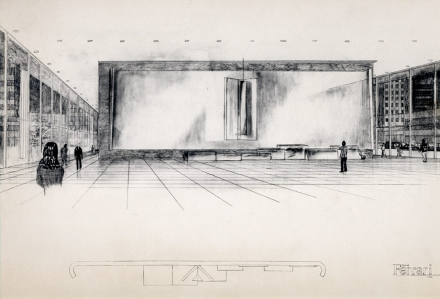 Proposal for the Richard J. Daley Memorial Tomb (drawing), Chicago, IL