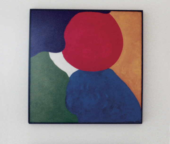 Untitled, 1989, oil on canvas, 50.8 x 50.8 cm. Collection of Manfred and Ingrid Raiser, IL, USA.