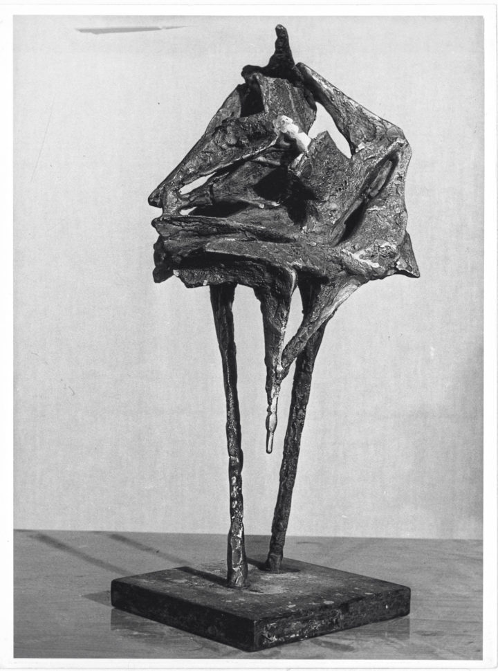Composizione, 1961, bronze, 30 x 10 x 10 cm. Private collection, Philadelphia, PA, USA