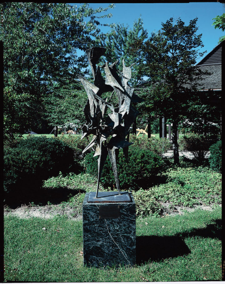 Forme danzanti, or Antico Romano, 1962, bronze, 213.4 x 61 x 61 cm. 
Collection of the Ravinia Festival, Ravinia Sculpture Collection, Highland Park, IL, USA, 1983.