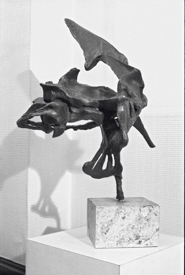 Relitto, or Ritorno a E, 1962, Bronze, 63 x 41 x 23 cm. Private collections and of the artist.